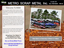 Tablet Screenshot of metroscrapmetal.com